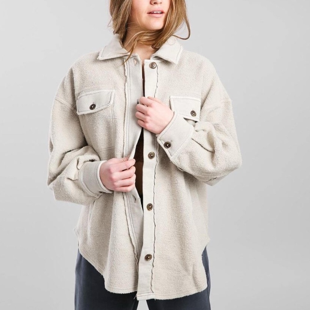 Free people ruby jacket ; Women's Cream Button-Up Jacket